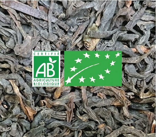 Thé du matin, un mélange de thé noir de Chine et d'Inde. Label AB