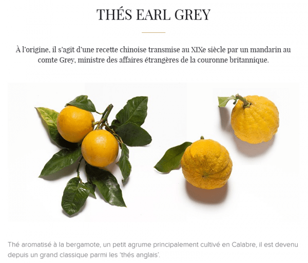 Origine du thé Earl Grey