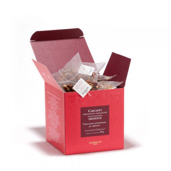 Boite de 20 sachets Cristal de Carcadet de Provence de la Maison Dammann
