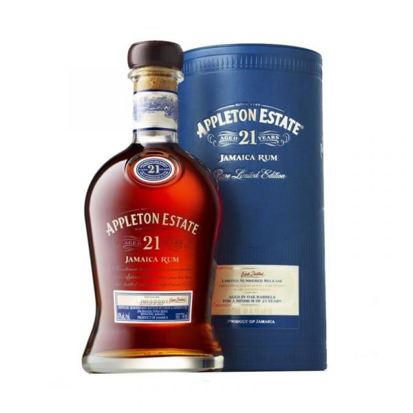 Rhum de la Jamaique Appleton 21 ans avec son étui