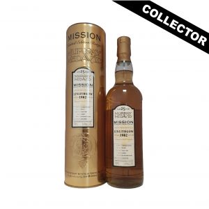 Whisky écossais collector LINLITHGOW 1982 MISSION Single Malt 25 Ans Finition en fût de Bourbon et de Cognac. Embouteilleur Murray McDavid