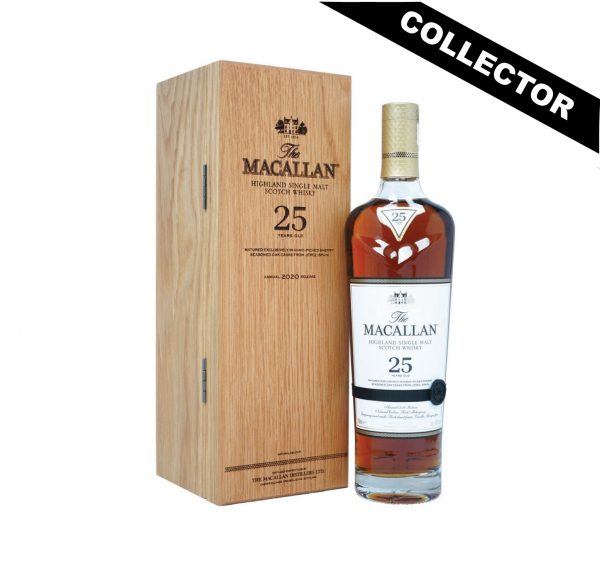 Whisky écossais Collector Macallan 25ans, Sherry Oak, Release 2020