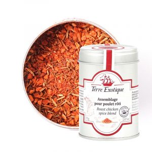Assemblage pour poulet rôti, Boite métal 70g de la Maison Terre Exotique