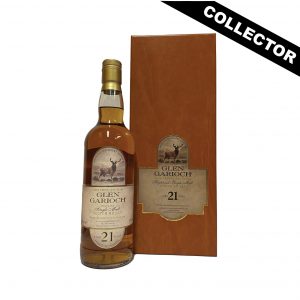 Whisky écossais Collector Glen Garioch 21ans avec Coffret bois. Bouteille des années 1990