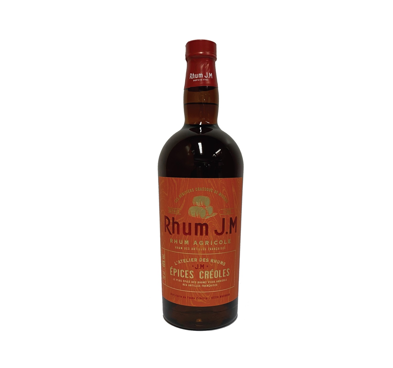Rhum agricole des Antilles Françaises J.M Cuvée Epices Créoles série l'Atelier des Rhums