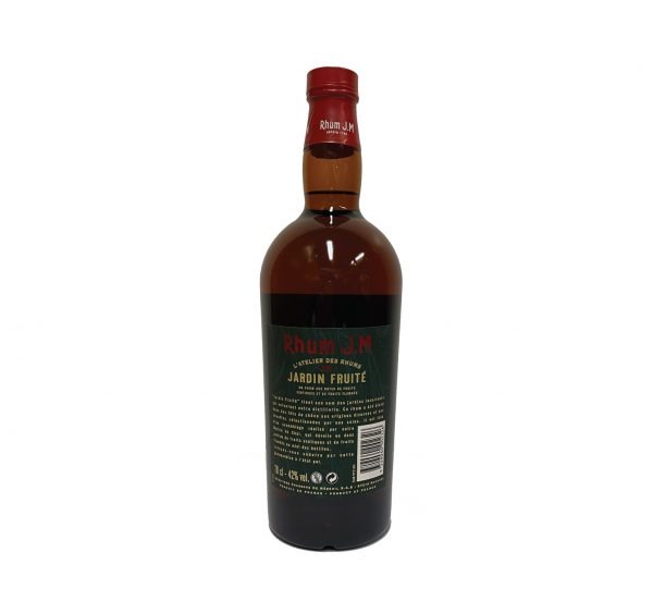 Rhum agricole des Antilles Françaises J.M Jardin fruité série l'Atelier des Rhums (Contre étiquette)