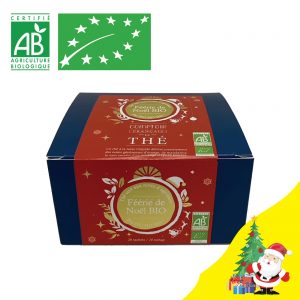 Boite 20 sachets Féérie de Noël, thé vert Bio aux notes d'agrumes