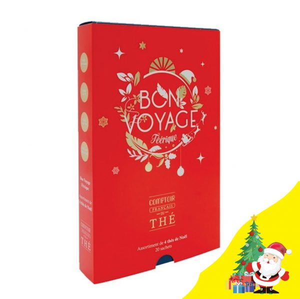 Coffret Bon voyage Féérique, une Sélection de 4 thés de noël de la Maison Comptoir Français du Thé