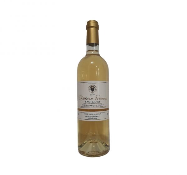 Vin blanc liquoreux de Bordeaux appellation Sauternes du Château Gravas