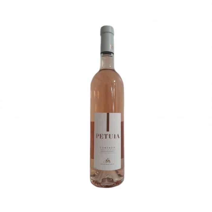 Vin rosé de la Vallée du Rhône appellation Lubéron cuvée Pétula des vignobles Marrenon