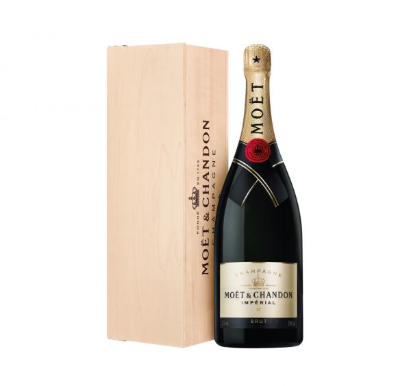 Magnum de Champagne Moët & Chandon Brut Cuvée Impérial et sa Caisse Bois