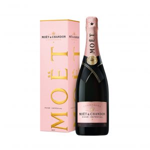 Champagne Moët & Chandon Brut Rosé Impérial avec son étui