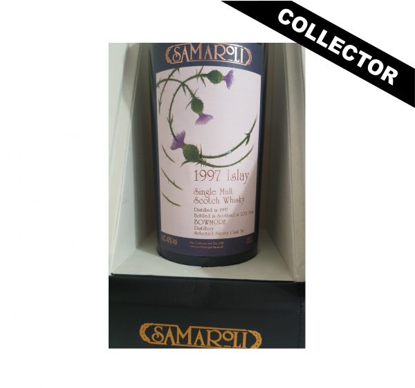Whisky écossais collector Samaroli Bowmore 1997de l'île d'Islay, Edition 2021