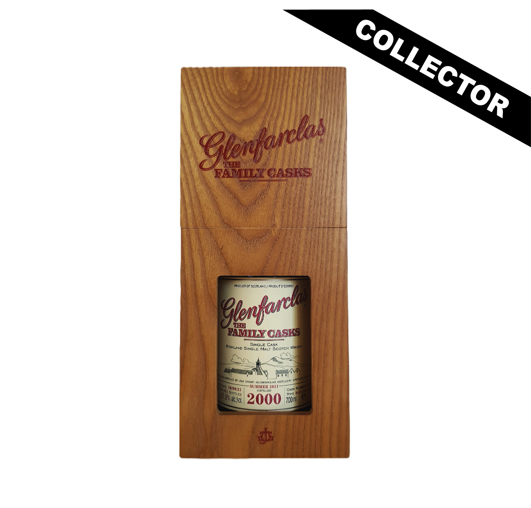Glenfarclas The Family Casks 2000 dans son coffret bois