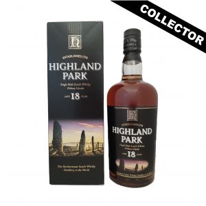 Whisky écossais Collector HIGHLAND PARK 18 Ans Old Label Bouteille ronde