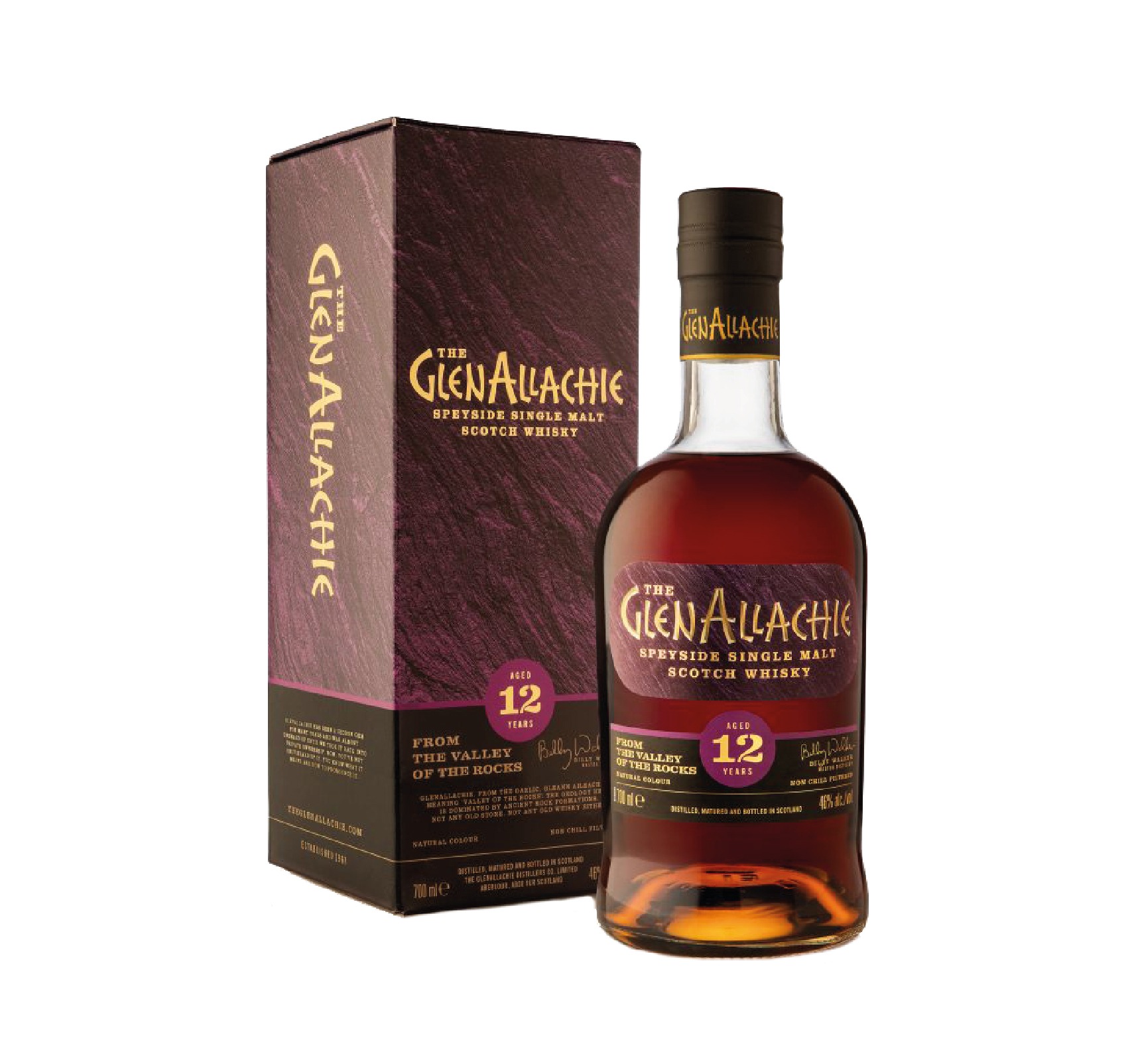Whisky écossais du Speyside GLENALLACHIE 12 ans Single Malt