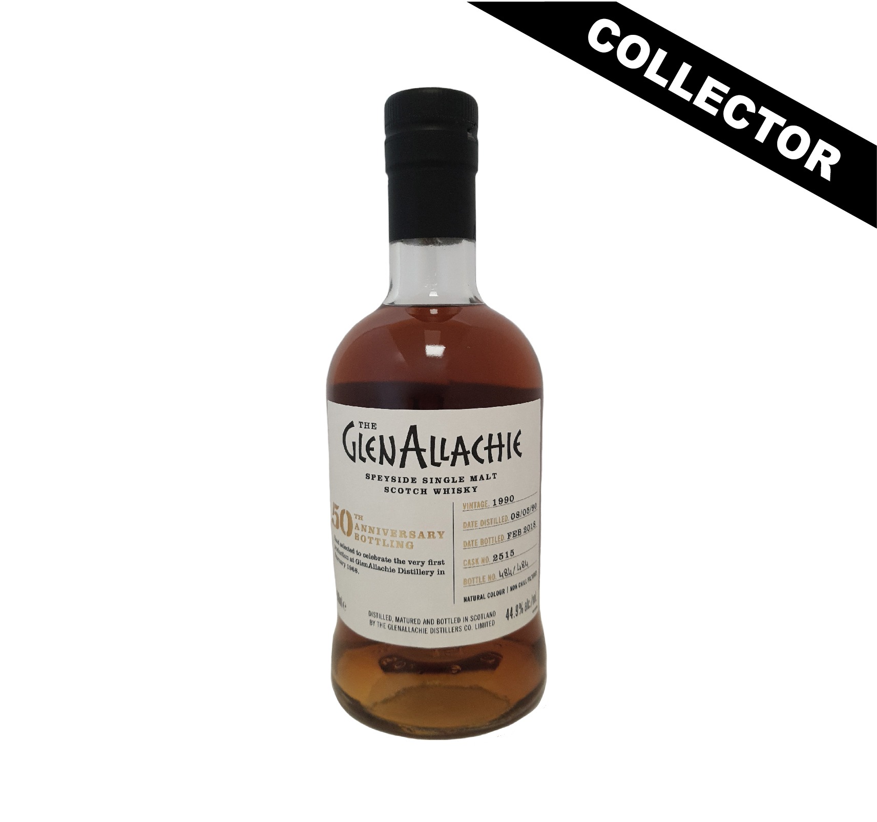 Whisky écossais GLENALLACHIE 1990 50th Anniversary Bottling Single Malt 44,9° en 50 CL
