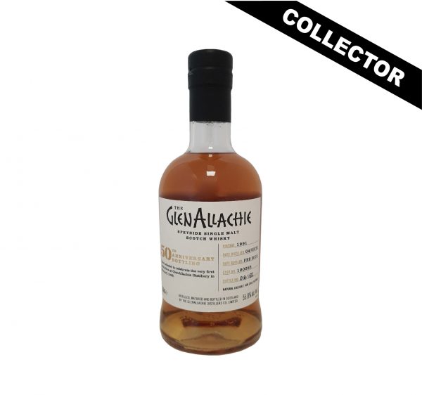 Whisky écossais GLENALLACHIE 1991 50th Anniversary Bottling Single Malt 55° en 50 CL