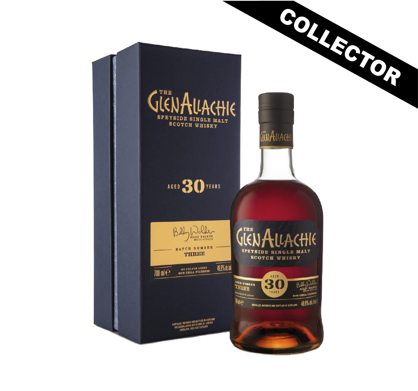 Whisky écossais Collector du Speyside GLENALLACHIE 30 ans Batch Number Three (48,9°) Single Malt