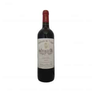 Vin rouge de bordeaux appellation Graves 2020 Château de Lugey