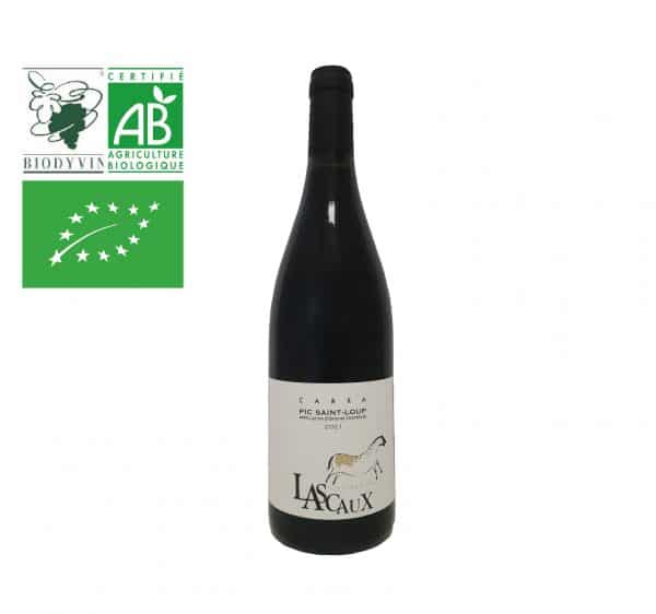 Vin rouge Bio région Languedoc Appellation Pic Saint-Loup Cuvée Carra du Château Lascaux