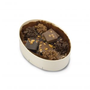 Assortiment de chocolats Médicis dans boite en bois sans couvercle 180g