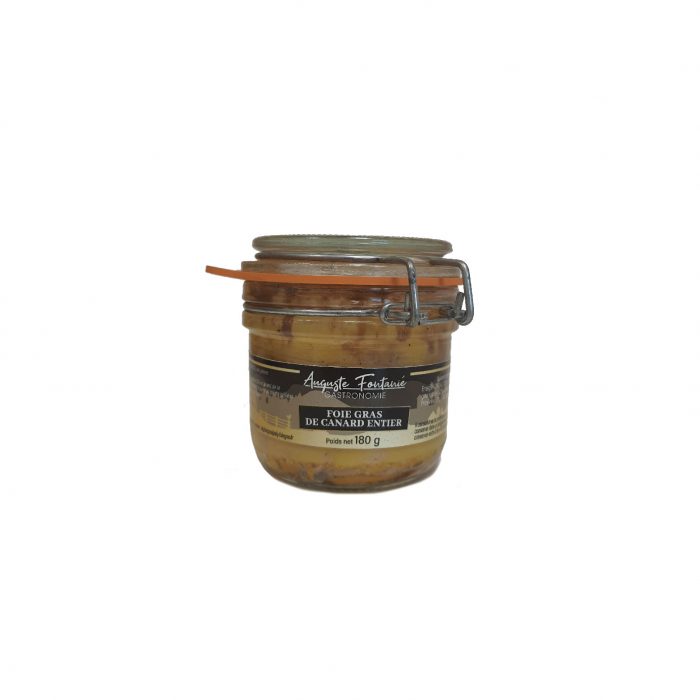 Un foie gras de canard entier préparé avec soin afin de sublimer votre repas.