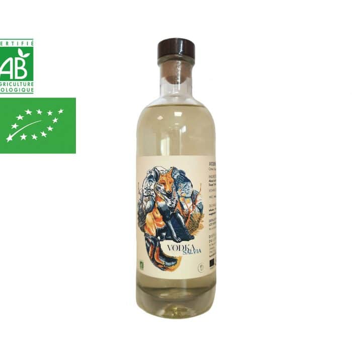 Vodka artisanale aromatisée très aromatique à base de Citron, Sauge, Miel, Safran