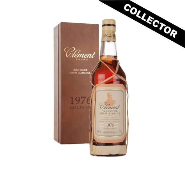 Rhum Vieux Collector de la Martinique : Clément millésime 1976 présenté avec son coffret bois