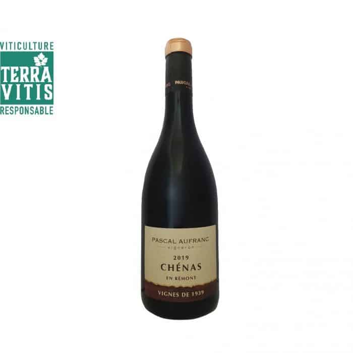 Vin rouge du Beaujolais appellation Chénas Cuvée En Rémont du Domaine Pascal Aufranc