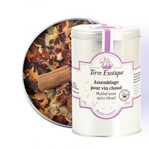 Assemblage pour vin chaud, un mélange d'épices et d'arômes pour aromatiser vos boissons chaudes.
