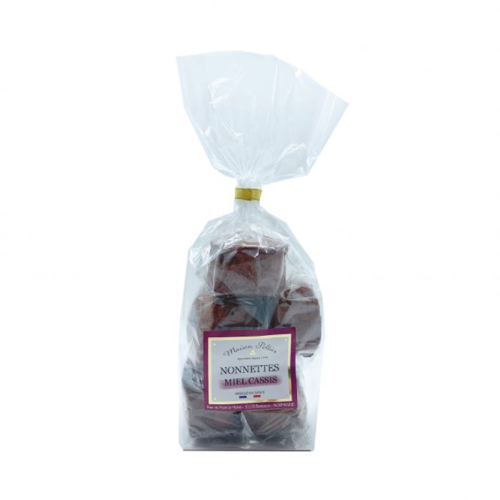 De savoureuses et onctueuses nonnettes au cassis. Sachet de 5 nonnettes emballées individuellement