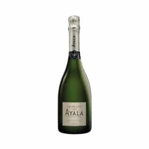 Découvrez le champagne Ayala Brut Nature Zéro Dosage, un vin pur et élégant sans ajout de sucre. Composé principalement de Chardonnay, il offre des notes d'agrumes et de salinité, parfait pour accompagner fruits de mer, sushis et mets raffinés.