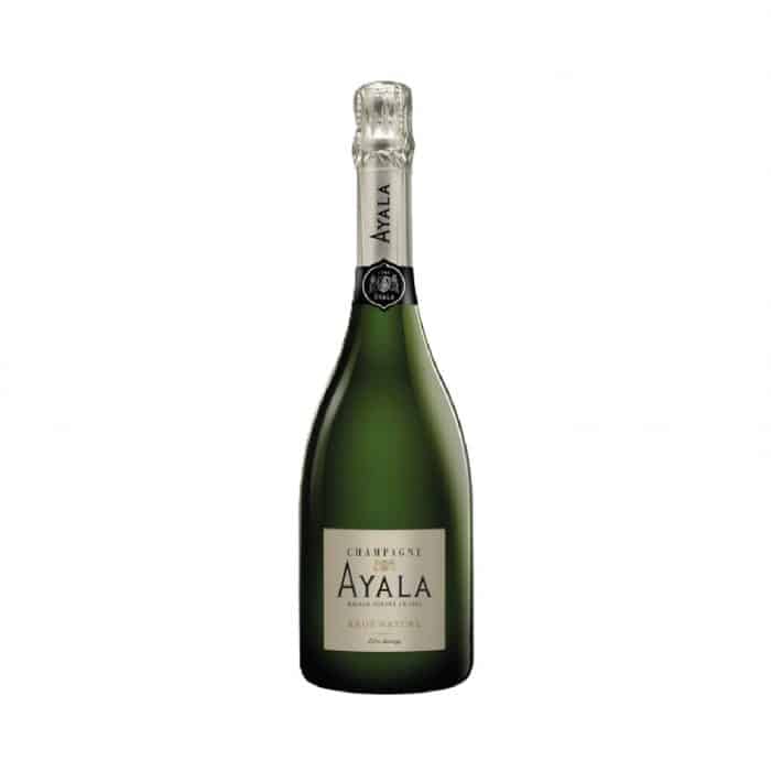 Découvrez le champagne Ayala Brut Nature Zéro Dosage, un vin pur et élégant sans ajout de sucre. Composé principalement de Chardonnay, il offre des notes d'agrumes et de salinité, parfait pour accompagner fruits de mer, sushis et mets raffinés.