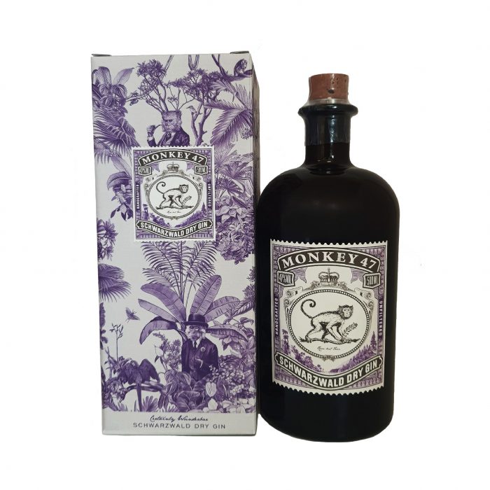 Monkey 47, un gin unique considéré comme l'un des meilleurs gins du monde et connu pour son profil de saveurs complexes.