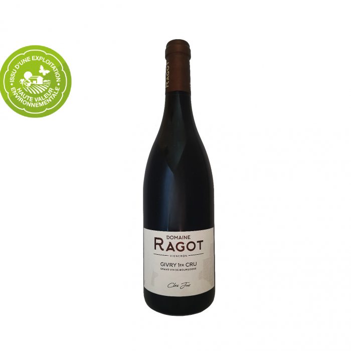 Le Givry 1er Cru "Clos Jus" du Domaine Ragot est un vin rouge puissant, raffiné issu d'un terroir qui lui confère une expression unique et bien spécifique.