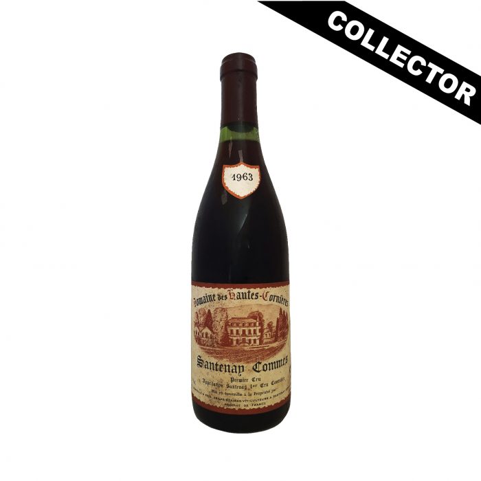 Santenay 1er Cru Commes rouge 1963 du Domaine Chapelle, un millésime rare et intéressant car issu de conditions climatiques assez difficiles.