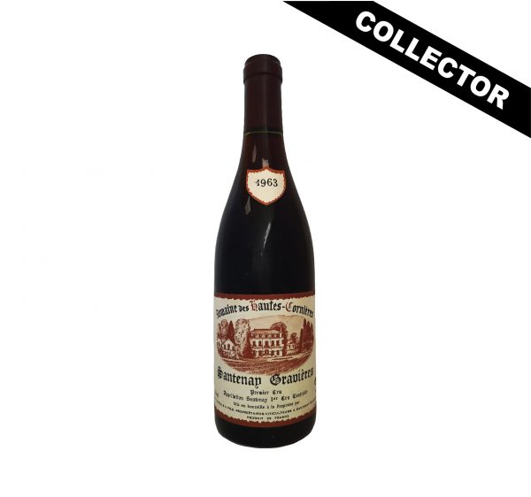 Santenay 1er Cru Gravières rouge 1963 du Domaine Chapelle, un vin intéressant malgré des conditions climatiques assez difficiles...