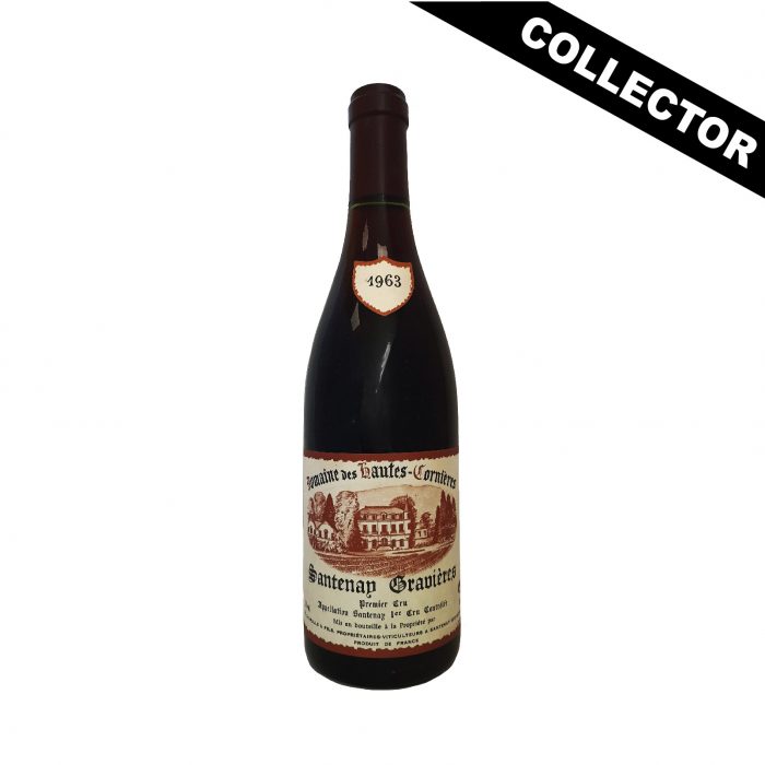 Santenay 1er Cru Gravières rouge 1963 du Domaine Chapelle, un vin intéressant malgré des conditions climatiques assez difficiles...