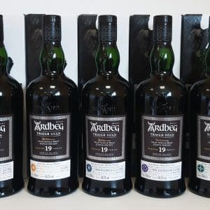 Ardbeg Collection Traigh Bhan du Batch 1 au Batch 7.