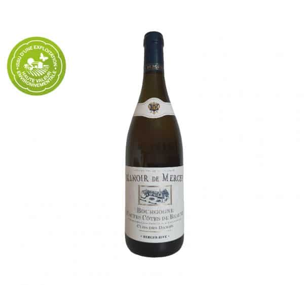 Domaine Berger-Rive "Manoir de Mercey - Clos des Dames" A.O.C. HAUTES CÔTES DE BEAUNE Blanc 2022 Bouteille 75cl