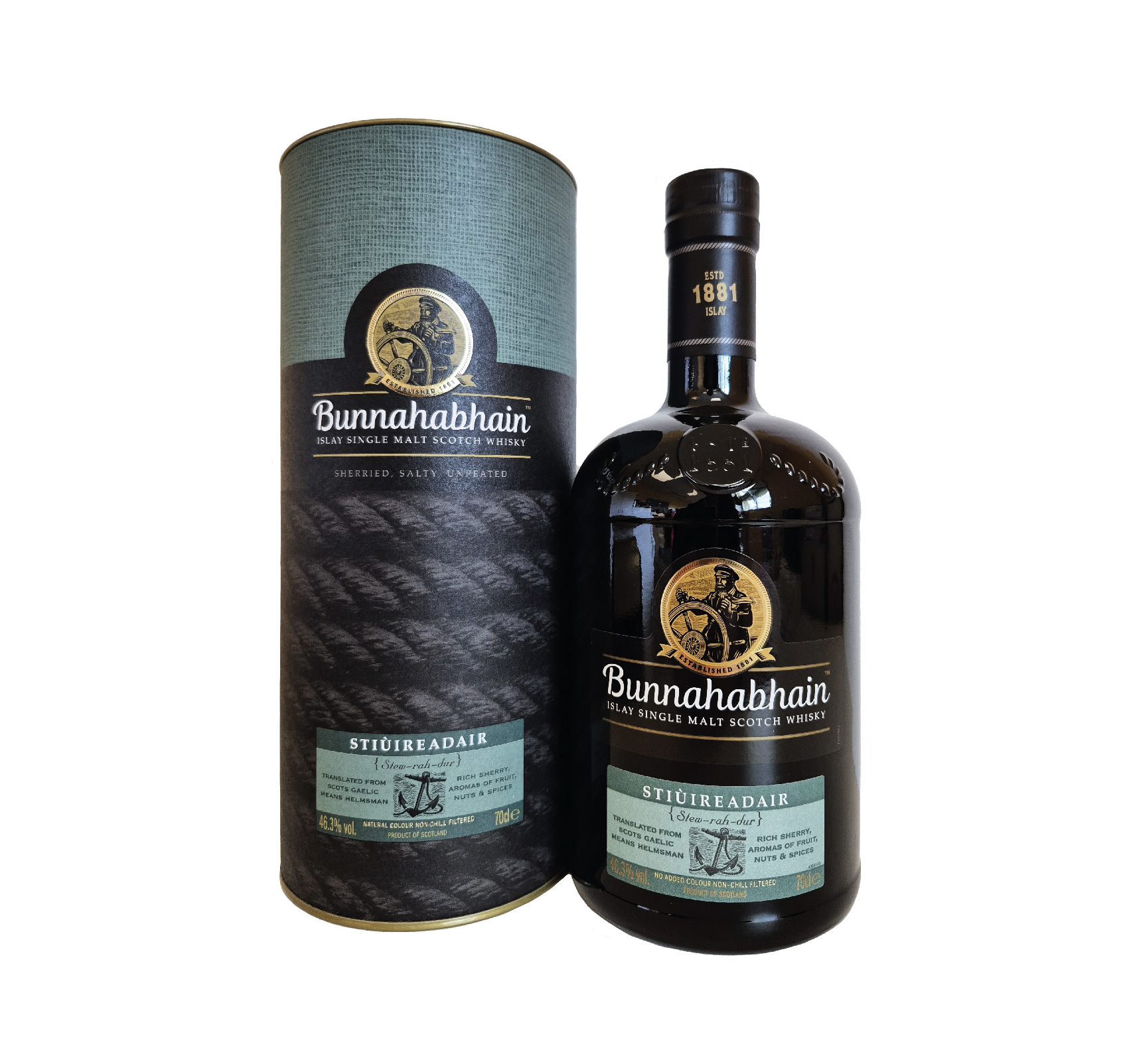 Un single malt d’Islay riche et gourmand, sublimé par le sherry. Une explosion de caramel, de fruits secs, d'épices et de notes iodées pour un plaisir intense à chaque gorgée.