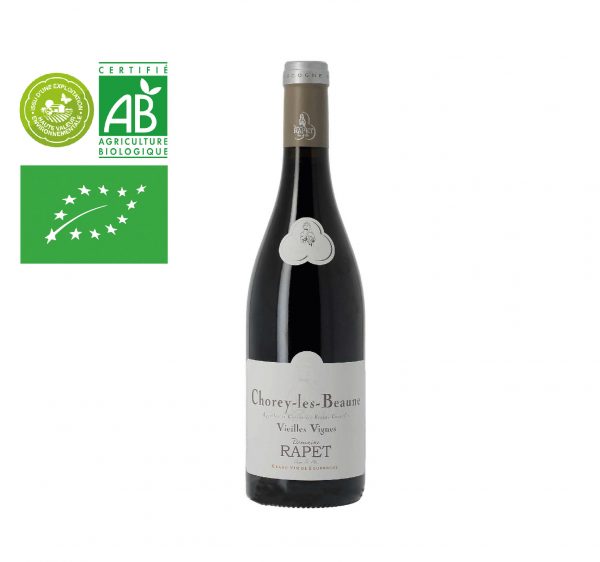 Grand vin rouge de Bourgogne Appellation Chorey-les-Beaune "Vieilles Vignes" du Domaine Rapet