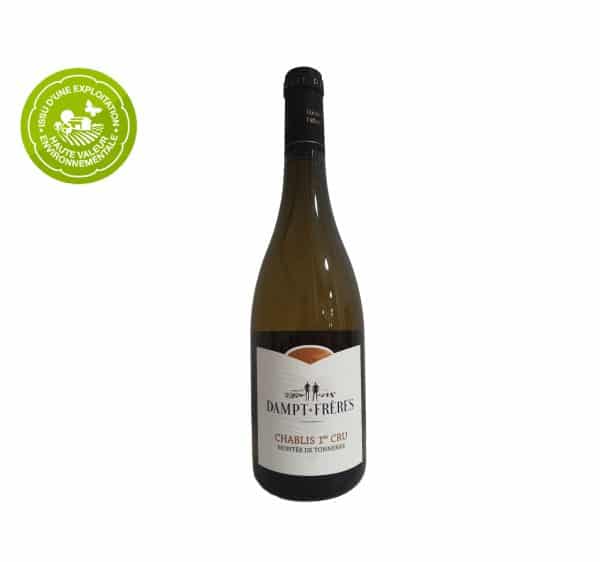Chablis 1er Cru Montée de Tonnerre Domaine Dampt, vin blanc de Bourgogne minéral et élégant. Idéal avec fruits de mer, poissons, viandes blanches, fromages