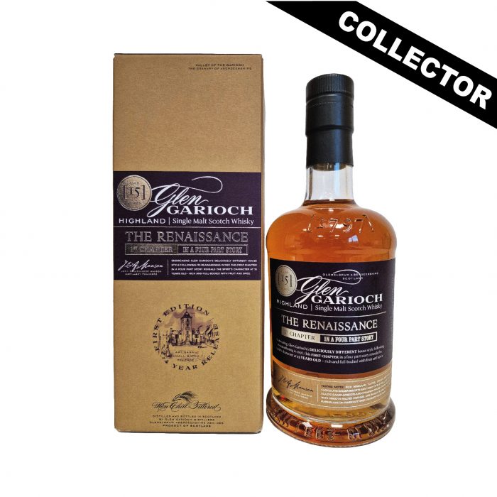 Single malt d'Highland aux notes de toffee, fruits cuits, épices, recherché par les amateurs de whiskies rares