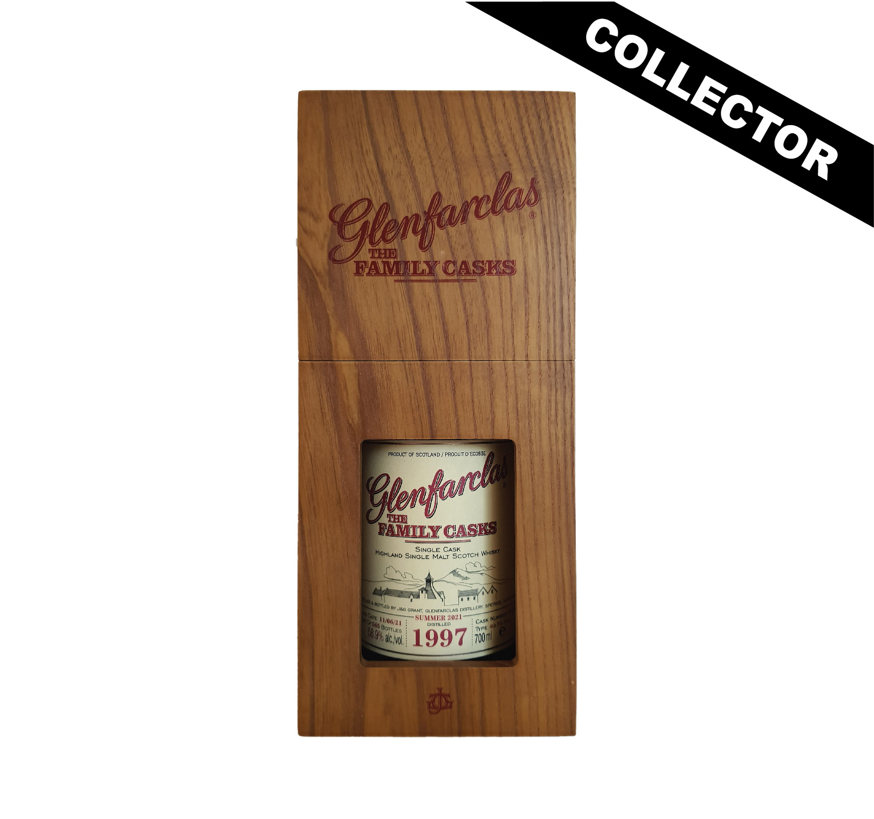 Glenfarclas The Family Casks 1997 dans son coffret bois