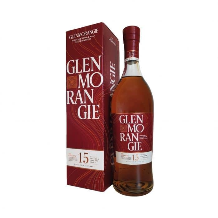 Glenmorangie 15 ans The Lasanta, un single malt écossais élégant, gourmand et épicé. Il incarne l'élégance des Highlands avec une touche andalouse.