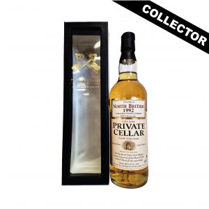 North British 1992 Private Cellar Cask Selection 43%, un single grain écossais rare et élégant, distillé en 1992 et embouteillé en 2007. Un whisky raffiné !