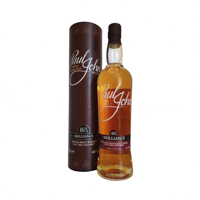 Le Whisky Paul John Brilliance est un single malt artisanal indien non tourbé, élégant, charmeur, aux notes de miel et de vanille.