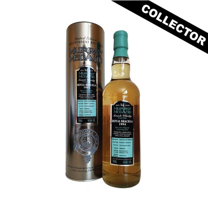 Royal Brackla 1994 Murray McDavid : un whisky âgé de 14 ans, vieilli en fûts de Bourbon avec une finition en fûts de vin doux de Jurançon Clos Uroulat